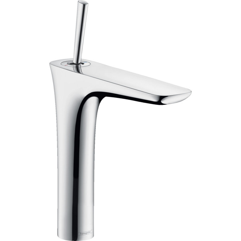 PuraVida Single Hole Vessel Sink Faucet Bathroom Faucet, Chrome