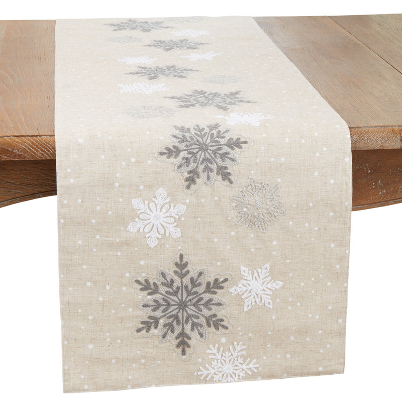 Chemin de table Whimsical Snowflakes