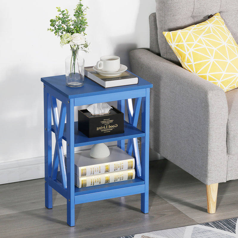 Victoria 15.7'' W Nightstand, Dark Blue, Individual