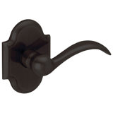 Beavertail Passage Door Lever with R030 Rose