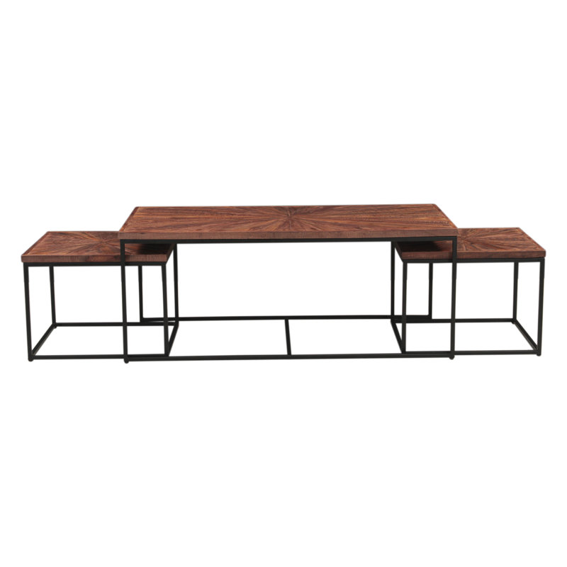 Tables basses gigognes 47 po Astoria Brownstone Sunburst