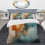 Ensemble de housse de couette en microfibre / polyester Teal Orange Bold Energy V Bedding-1061022611