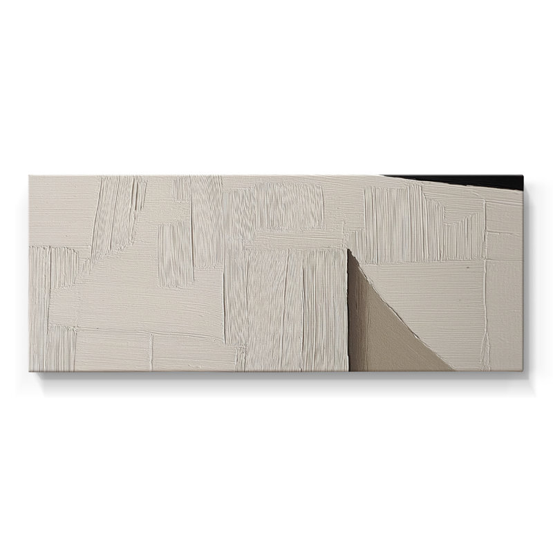 Toile tendue avec châssis abstrait # 7, H 16 po x l 40 po