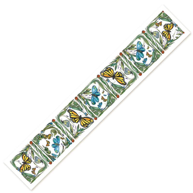 Nikolas Geometric Cotton Blend Table Runner