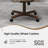 Swivel-Tilt Caster Casual Dining Chair in Oatmeal with Walnut and Sand Finish-1270726208