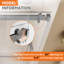 Porte de douche coulissante l 60 po x H 60 po, verre trempé de 3/8 po (10 mm), rail en acier inoxydable, glissement en douceur avec tampon, plage réglable de 4 po, installation à gauche / droite-119702988