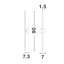 Deelan Aluminium LED Wallchiere