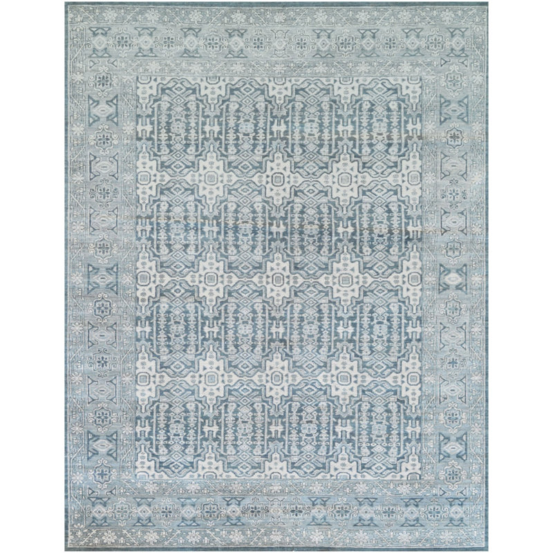 One-of-a-Kind 7'9" X 9'9" Wool Area Rug in Gray