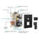 2 - Functions Pressure Balancing Shower Faucet with Rough-in Valve