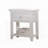 1 Drawer and Open Bottom Shelf Wooden Nightstand in White Finish