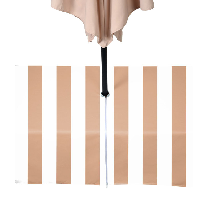 Cabana Outdoor Water Repellent Tablecloth, 84" x 60", Tan