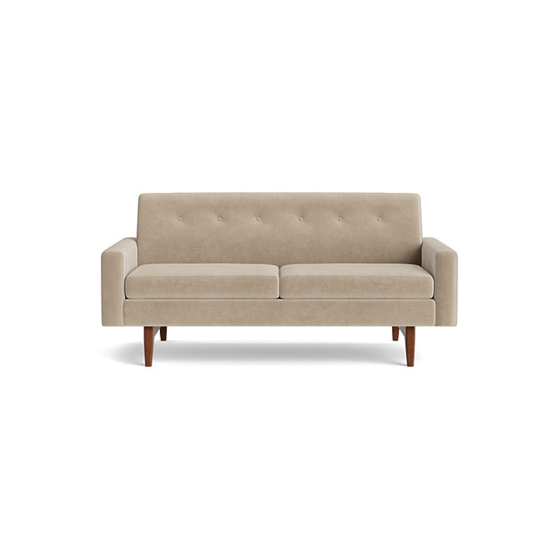 Tyler Loveseat (70"), Velvet - Beige
