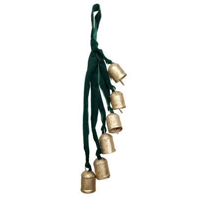 SET OF 5 GREEN CLUSTER OF BELLS