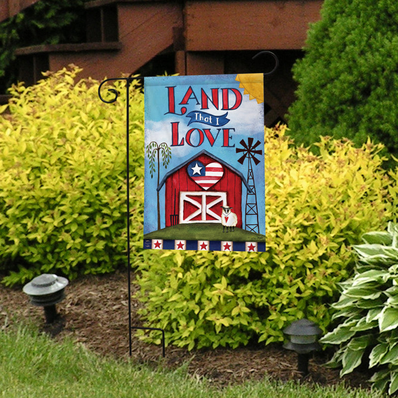 Drapeau «Land That I Love Patriotic Garden», Vert / rouge / bleu /noir