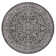 Massimo Bohemian Medallion Textured Weave Black/Gray Indoor/Outdoor Rug