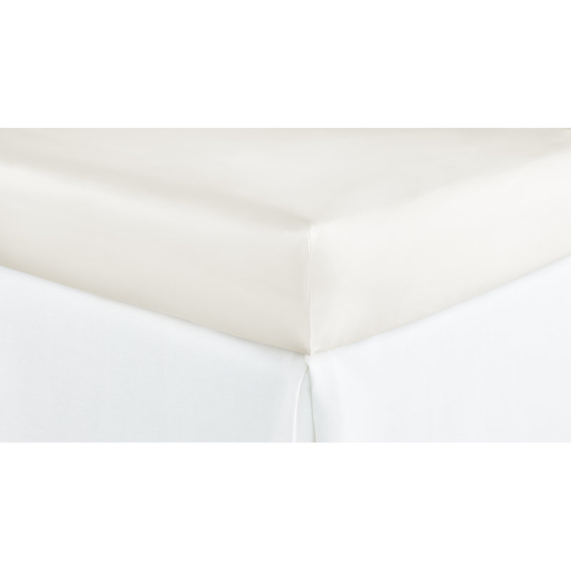 Virtuoso Sateen Fitted Sheet, King Fitted Sheet, Ivory