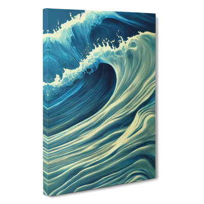 Ocean Wave No.1 - Wrapped Canvas Print