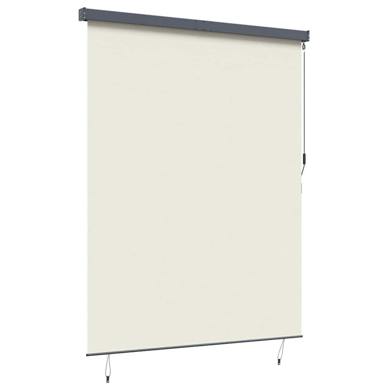 Vidaxl Outdoor Roller Blind Striped Fabric, 250cm L x 200cm W, Cream