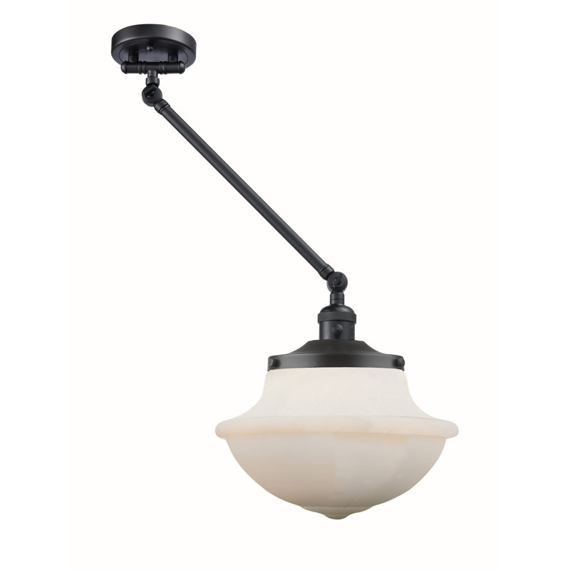 Bras articulé à intensité variable à 1 lumière Theresa, Blanc mat, Noir mat, Ampoule non incluse