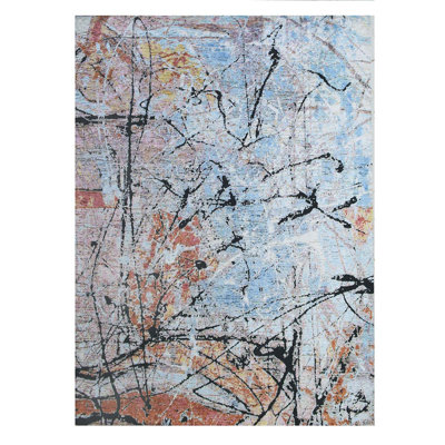 Wool Abstract Area Rug