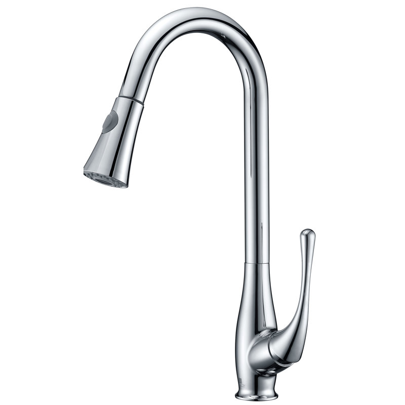 ANZZI Pull Down Kitchen Faucet, Polished Chrome