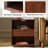 Guille Mid-century Modern 1-Drawer Fluted  End Tables with Built-in Power Outlet & USB Ports and Solid Wood Legs Set of 2-237802467