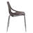 Asbury Stackable Dining Chair with Floral Cutout Back and Stainless Steel Legs – Modern Metal Side Chair for Kitchen, Dining Room, or Restaurant-231083499
