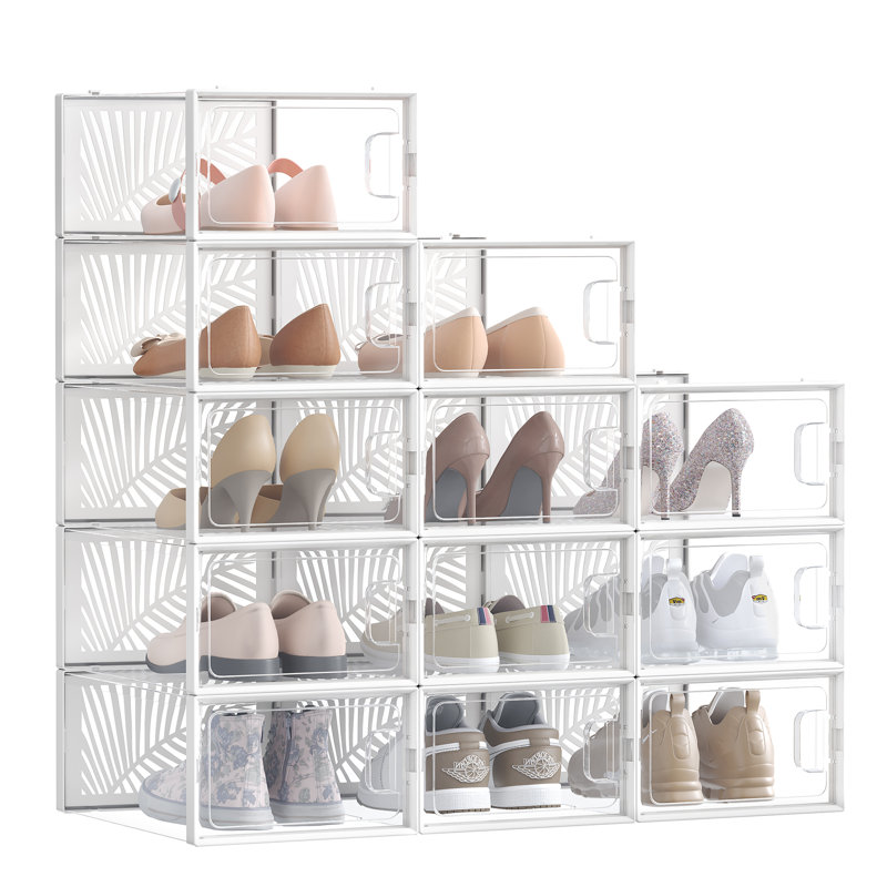 12 Pair Stackable Shoe Storage Box
