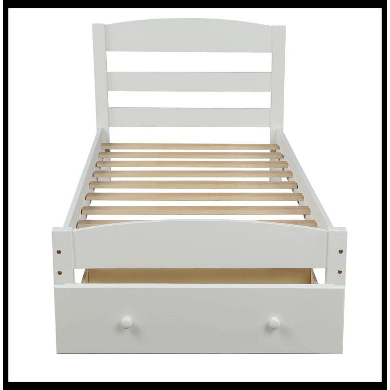 Lit plateforme Mariegret, Blanc