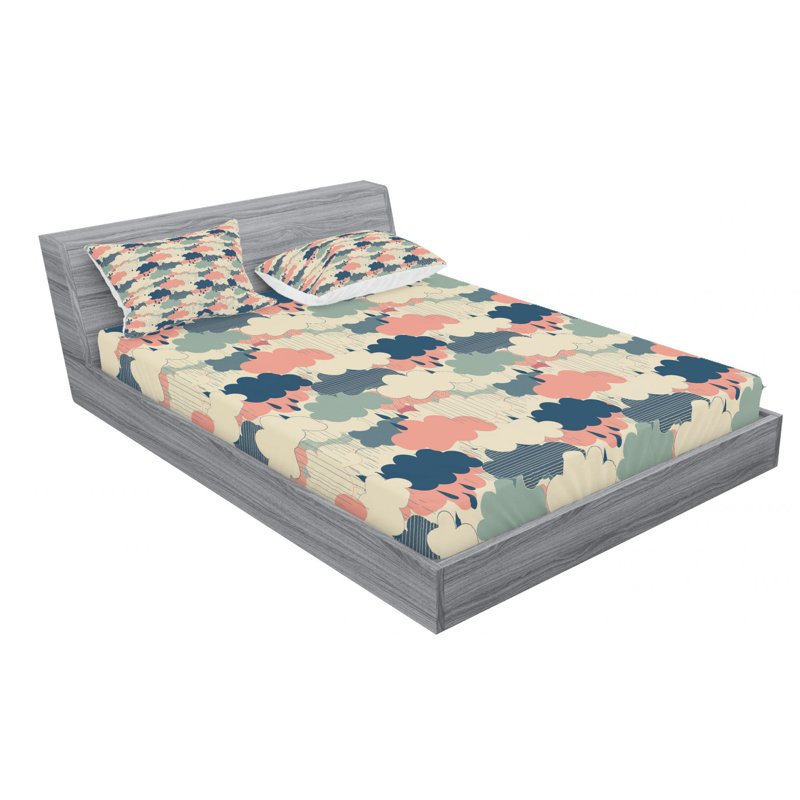 Microfiber Sheet Set, Queen Sheet Set with Fitted Sheet