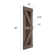 Coast Sequoia 84"H Embossing Bi-Fold Barn Door With Sliding Hardware Kit