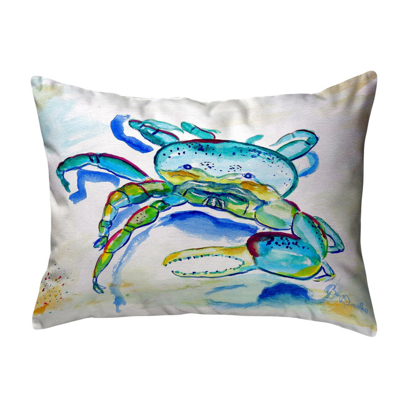 Coussin rectangulaire intérieur / extérieur Fiddler Crab