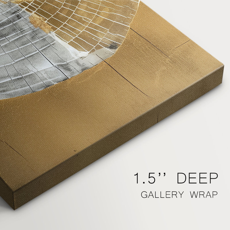Série abstraite-CCLxx- Toile tendue avec châssis - Prêt à accrocher, H 16 po x l 40 po