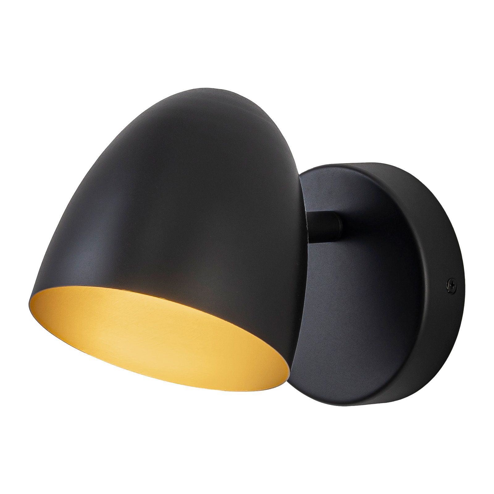 Yarrow 5-in Black Dimmable LED Wall Sconce