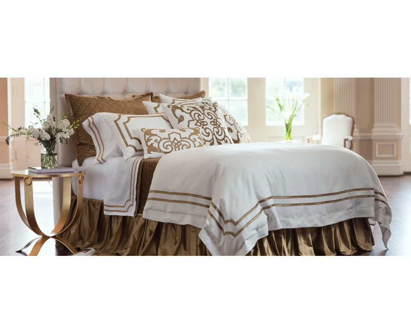 Mozart Linen Lumbar Pillow Cover & Insert, 24" x 24", Straw