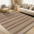 Washable Easy Jute Rug Modern Striped Living Room Rug with Non-Slip Backing, Non Shedding Neutral Floor Mats, Indoor Outdoor Carpet for Bedroom, Patio, Backyard-1652703304