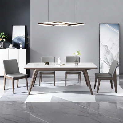 Modern simple home rectangular dining table sets
