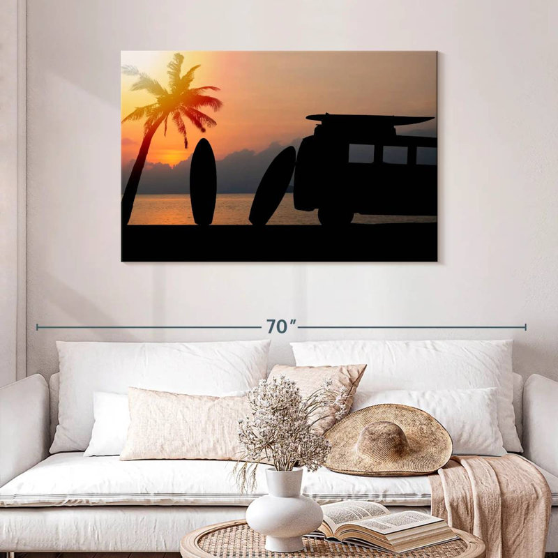 Senne Sunset Surf Trip, 30" H x 45" W