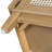 43.1-inch Wooden Rattan Entryway Bench with Storage and Removable Cushion-965813091