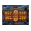 «Ottoman Palaces At Night», art mural en bois sur bois de pin naturel-809475711