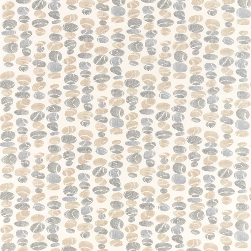 Stacking Pebbles Fabric, Driftwood/Slate