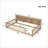 Twin XL Size Pine Wood Platform Bed with Storage Cabinets &amp; USB Ports, Brown – No Box Spring Needed-735897537