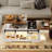 Lift Top Led Coffee Table With Sliding Barn Door-1053633164