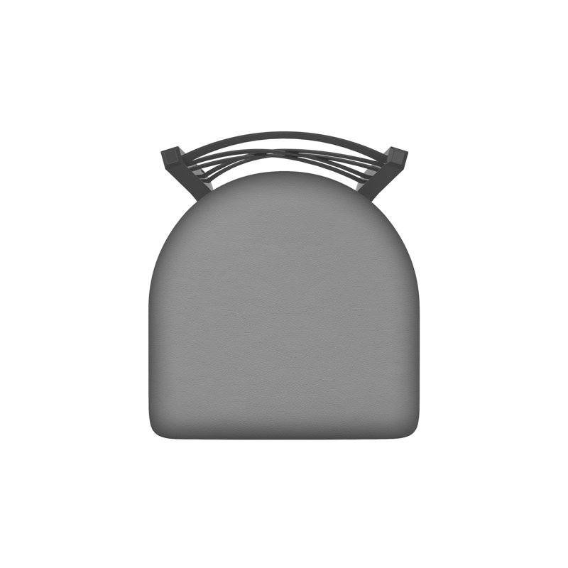Catalina 18'' H Upholstered Metal Side Chair, Pewter, Vinyl-Canter Folkstone Gray