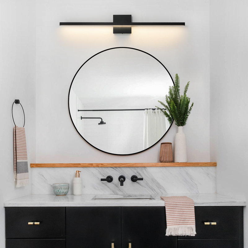 Sheree 31.5" Dimmable LED Bath Bar, Matte Black