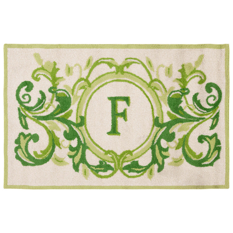 Paillasson Beldegg, L 30 po x L 48 po, F, Beige et vert