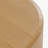 Kodie Modern Natural Oak Oval Coffee Table with Solid Wood Beveled Top Sculptural Plinth Base for Living Room