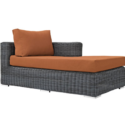 Modway Invite Outdoor Patio Sunbrella Right Arm Chaise