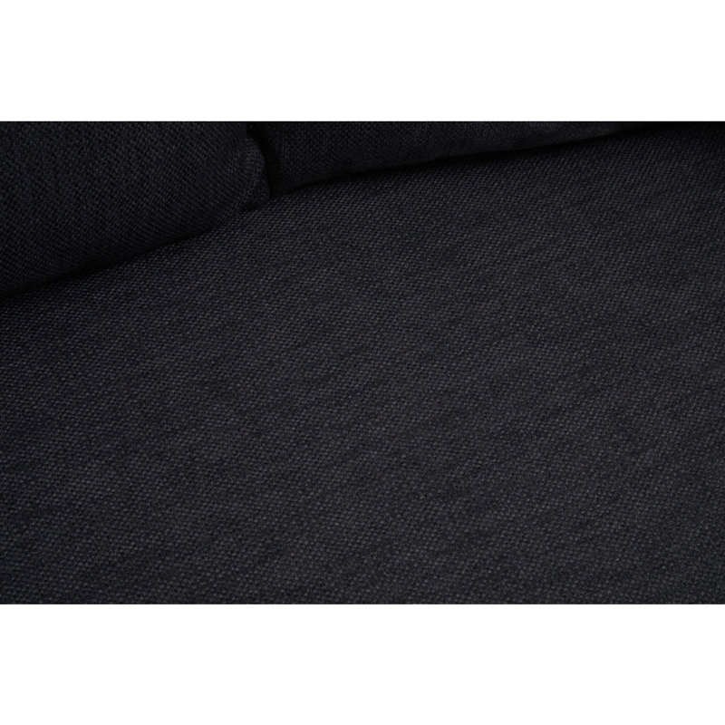 Lisabeth 2 Seater Cotton Blend Sofa, Black