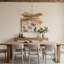 Luminaire tambour en bois naturel 6 lumières de style moderne l 30 po avec abat-jour en corde de coton tissé à la main pour la salle à manger ou la chambre à coucher